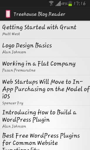 Treehouse Blog Reader截图1