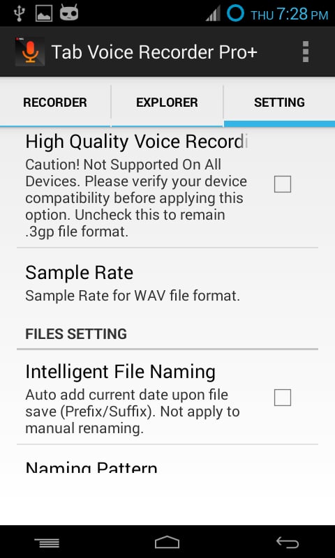 Tab Voice Recorder Pro+截图1