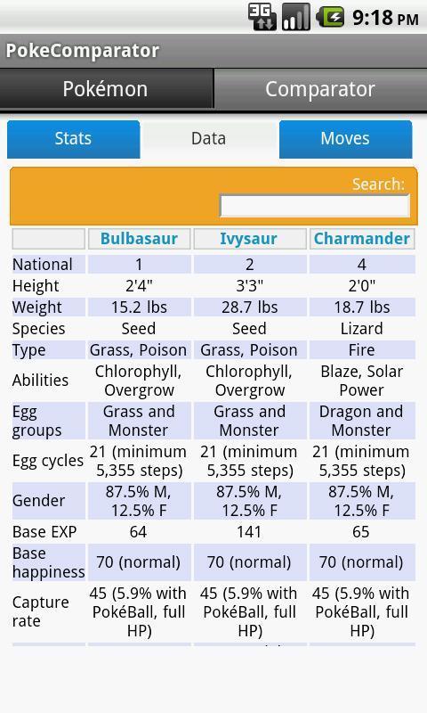 Pokémon Comparator截图4