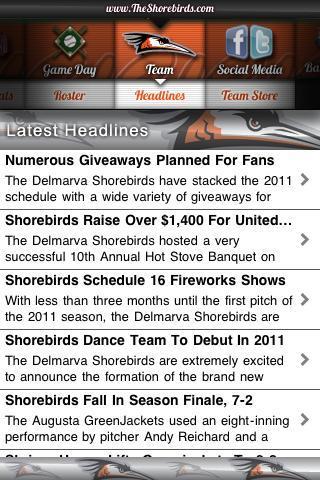 Delmarva Shorebirds截图1