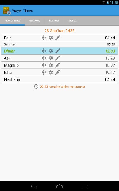 Prayer Times &amp; Qibla截图6