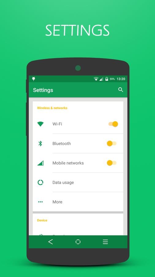 Elegan UI Green-CM12/CM12.1截图2