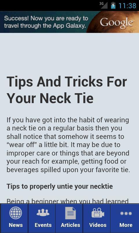 Neck Tie Tips截图2