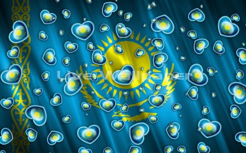 Heart Flag Kazakhstan Free截图1