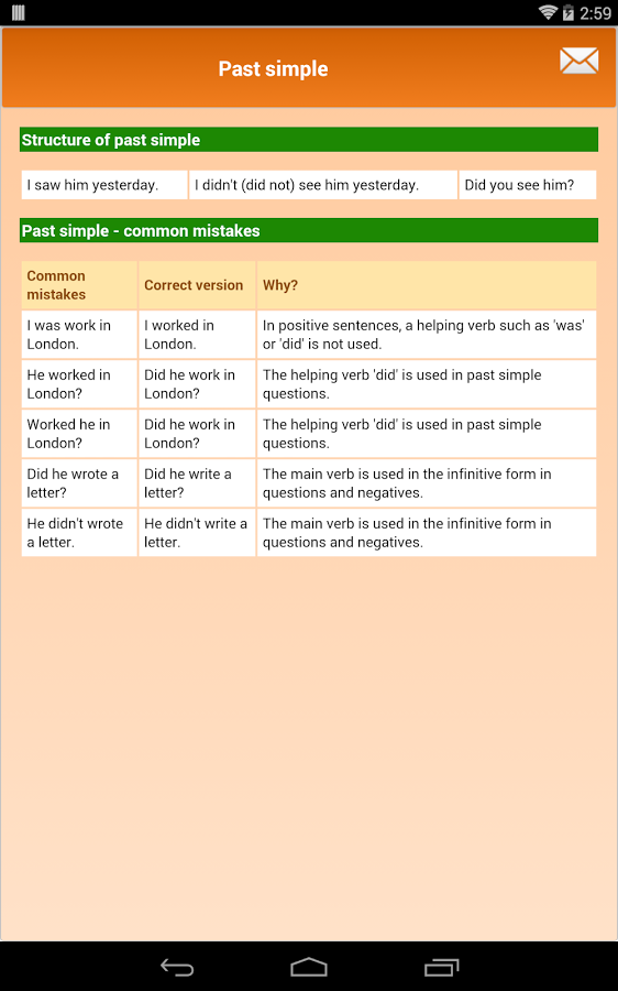 English Tenses Tables截图5