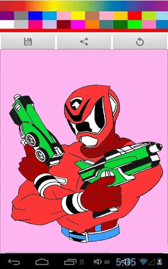 Coloring Power Rangers K...截图5