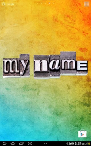 My Name Live Wallpaper截图2