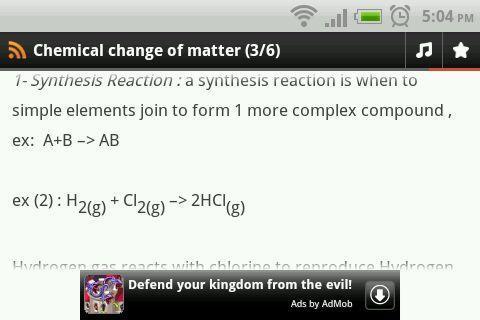 Chemical Change of Matter截图1