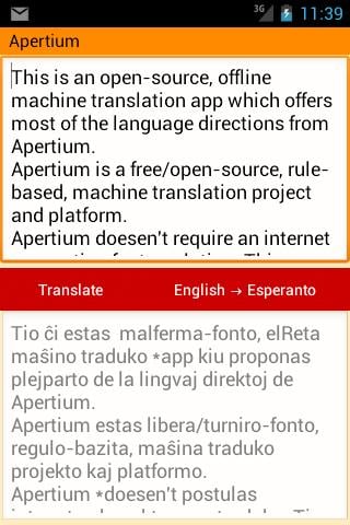 Apertium offline translator截图4