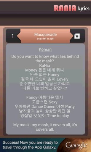 RaNia Lyrics截图1