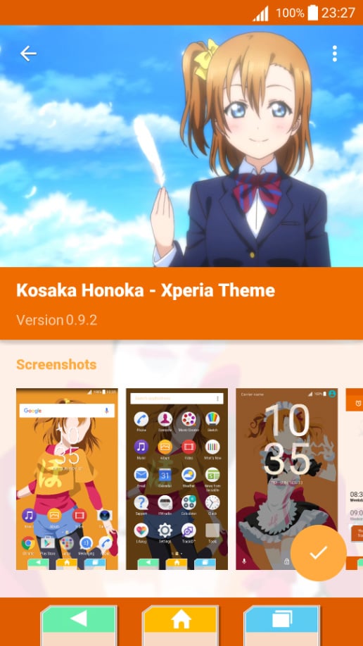 高坂穗乃果 - Xperia Theme截图3