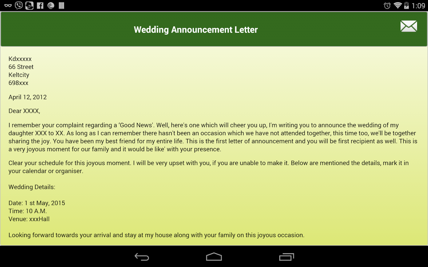 Letter Writing Samples截图5