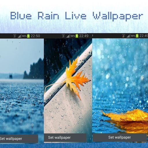 Blue Rain Live wallpaper截图6