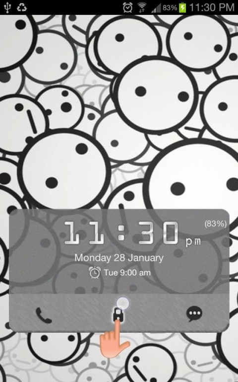 Cute Smileys Go Locker Theme截图2