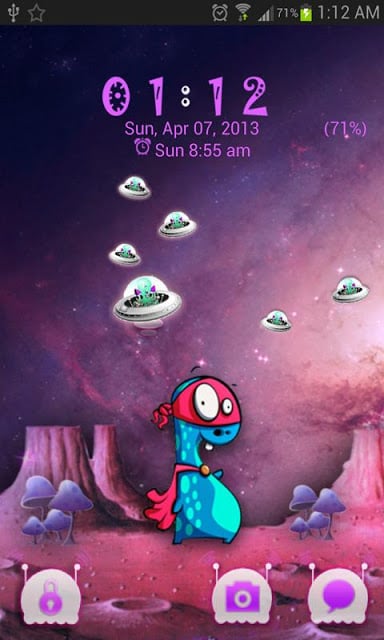 Space Ufo Theme Go Locker截图2