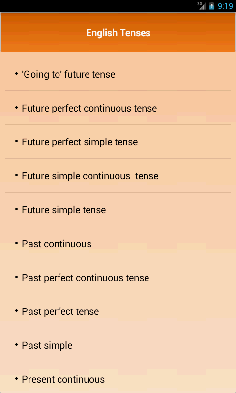 English Tenses Tables截图9