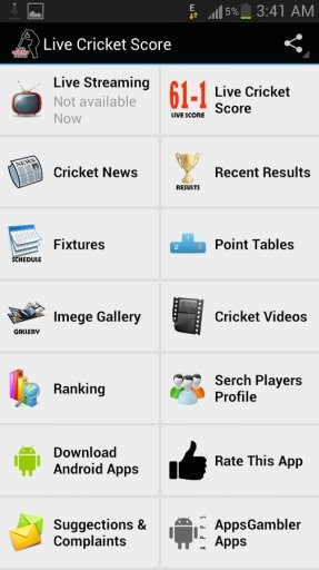 Cricket Live Score截图2