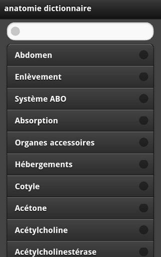 Anatomie Dictionnaire截图3