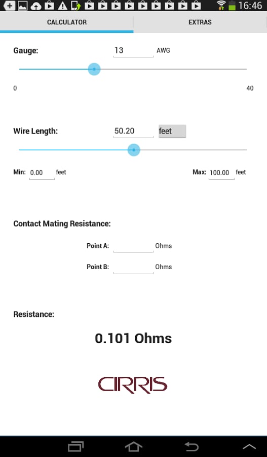 Wire Resistance Calculat...截图1