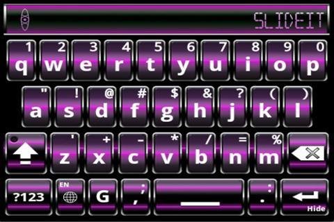 SlideIT Purple Digital Skin截图1