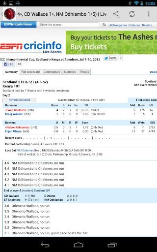 Cricket Live Scores & News截图3