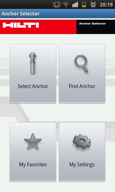 Hilti Anchor Selector截图2