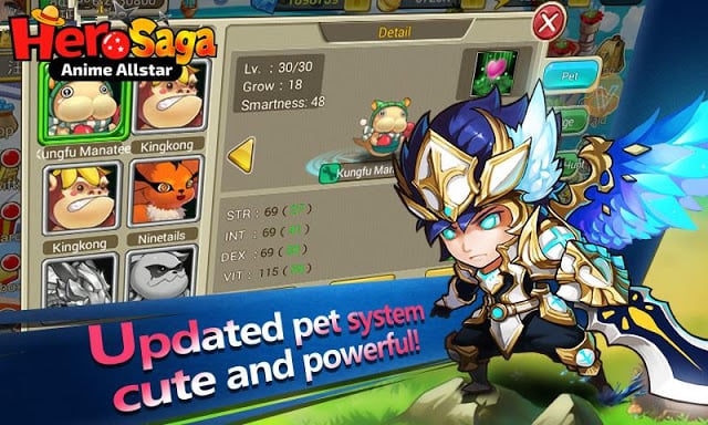 Hero Saga - Anime Melee Game截图2