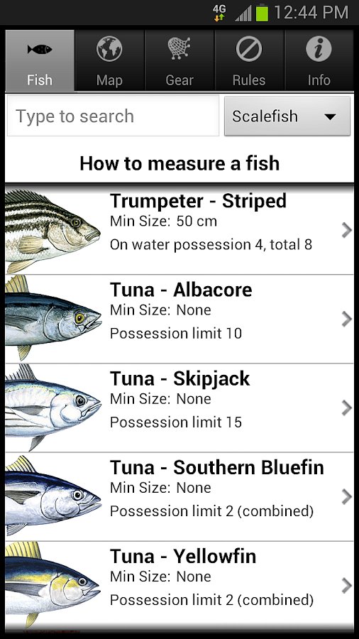 Tas Fish Guide截图4