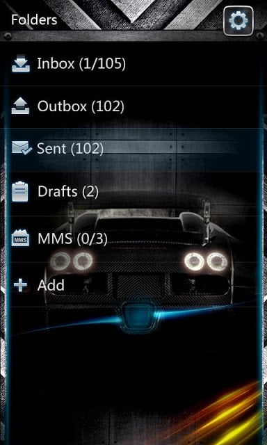 GO SMS PRO AiBlue ThemeEX截图4