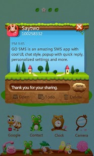 GO SMS PRO SkyWay ThemeEX截图1