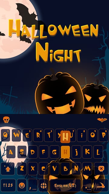 Halloween Night Keyboard Theme截图3