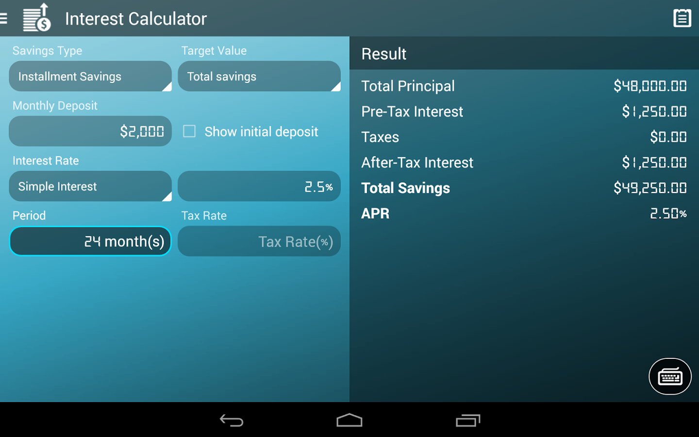 Interest Calculator截图2