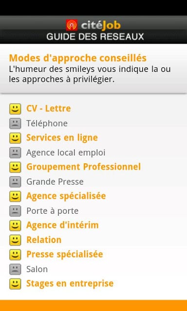 cit&eacute;Job - Guide des r&eacute;seaux截图1