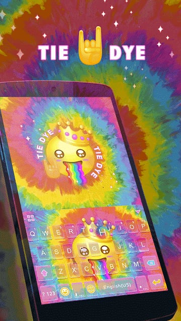 Tie Dye Themefor Kika Keyboard截图7