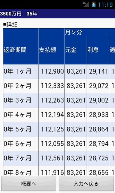 住宅ローン计算机（Lite)截图2