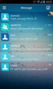 GO SMS Theme Flat截图1