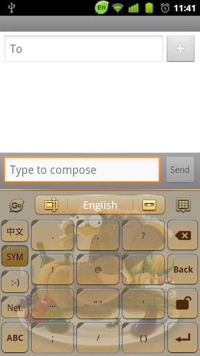 GO Keyboard Thanksgiving Day theme截图8