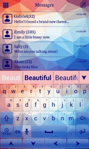 HD Colors GO Keyboard Theme截图6