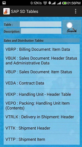 SAP SD Tables with Field...截图5