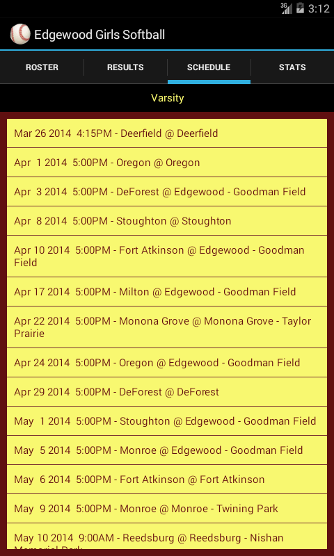 Edgewood Softball截图2