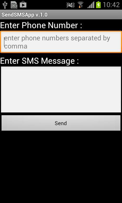 Send SMS app截图2