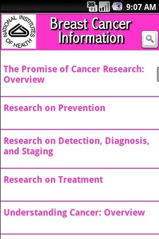 NIH: Breast Cancer Information截图1