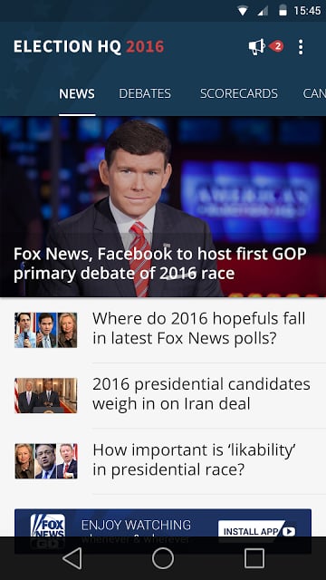 Fox News Election HQ 2016截图1