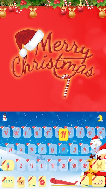 Merry Christmas Emoji Keyboard截图4