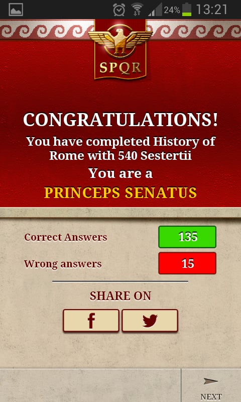 Quiz History of Rome Lit...截图3