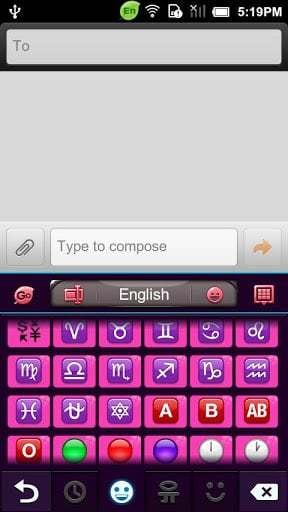 GO Keyboard Bling tone theme截图5