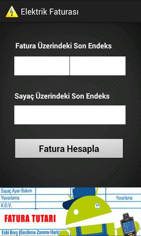 Elektrik Faturası Hesaplama截图2