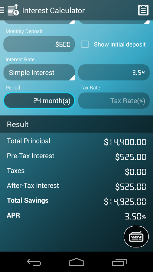 Interest Calculator截图4