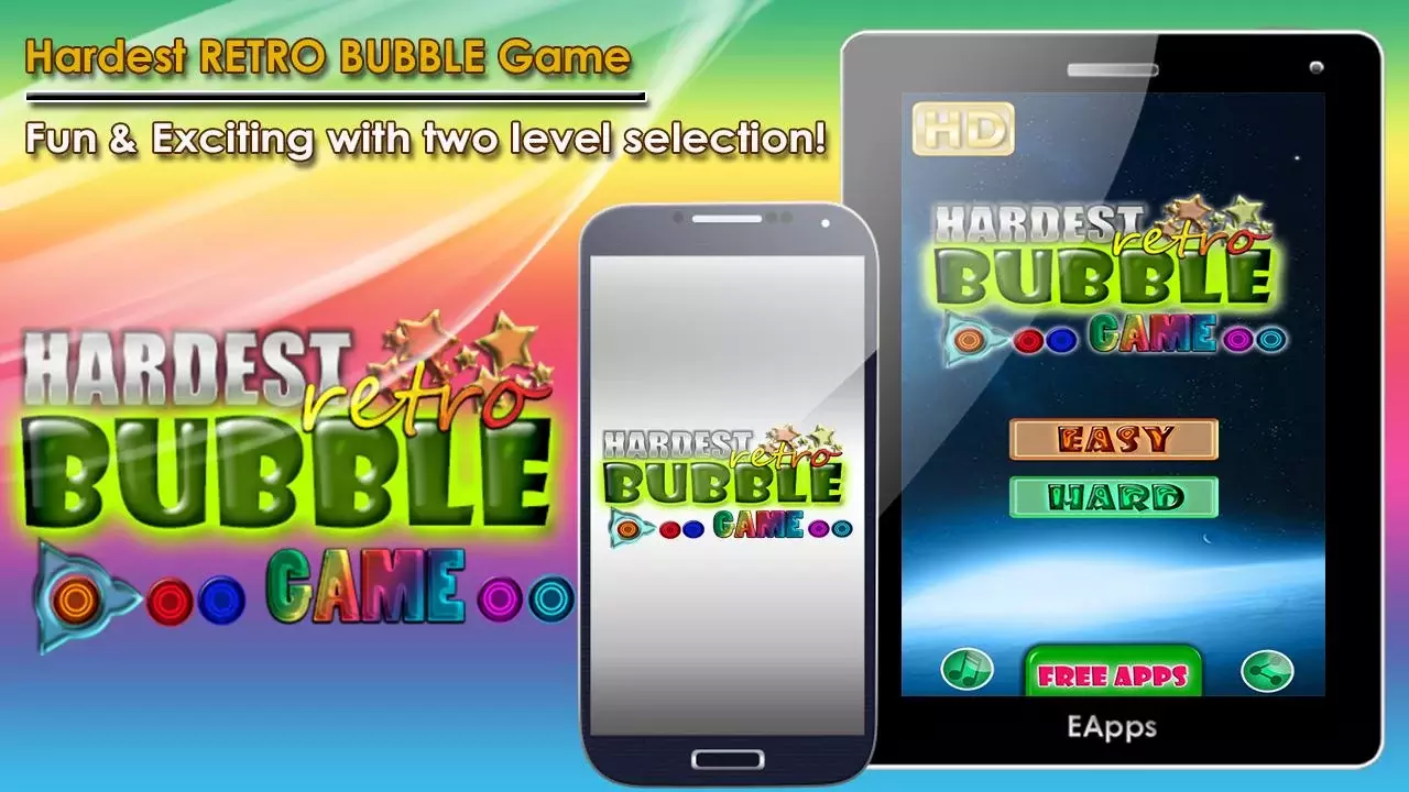 Hardest Retro Bubble Game截图1