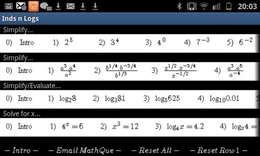 Indices &amp; Logarithms Practice截图1